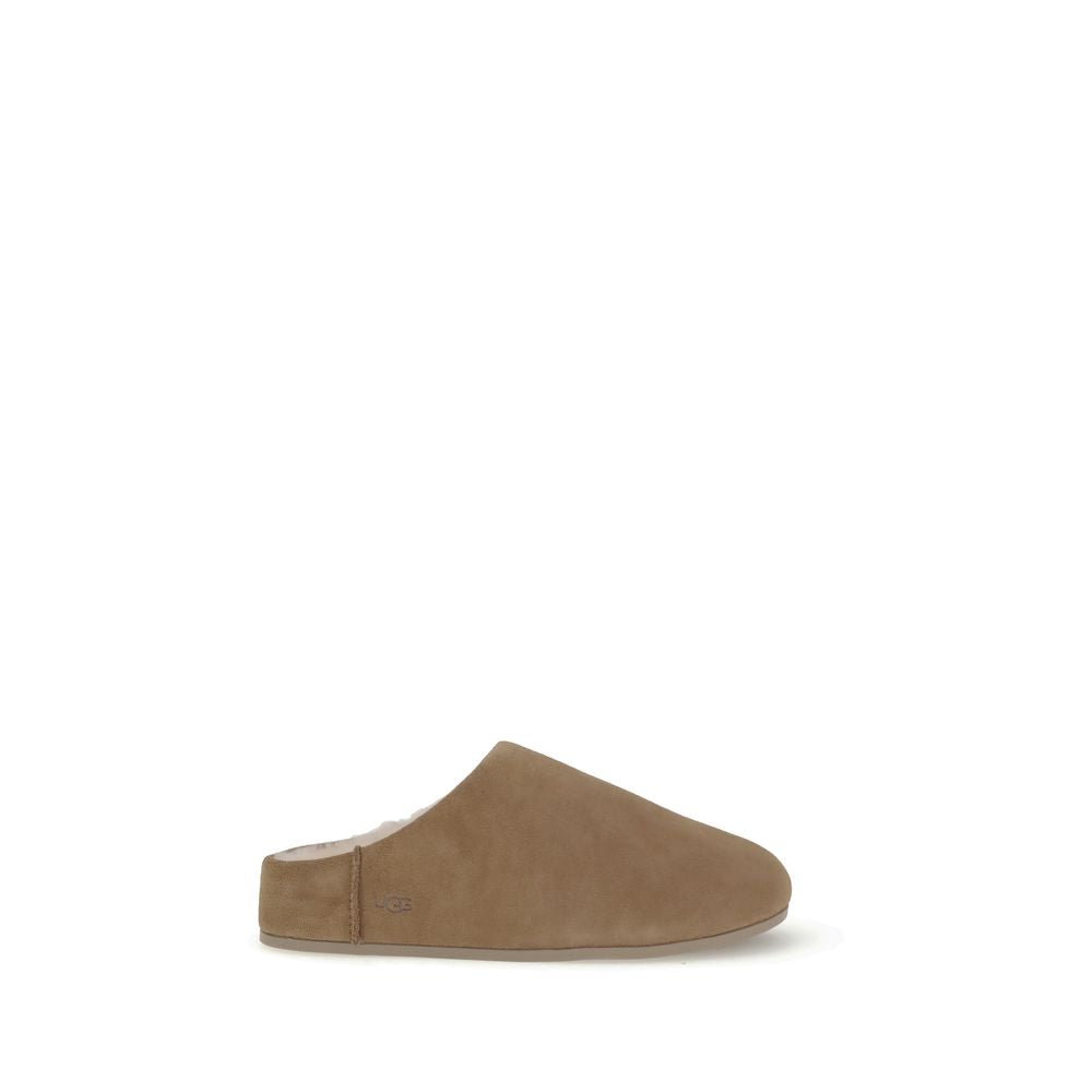 UGG Elea Slip On Suede Upper Shoes Taupe Size Medium