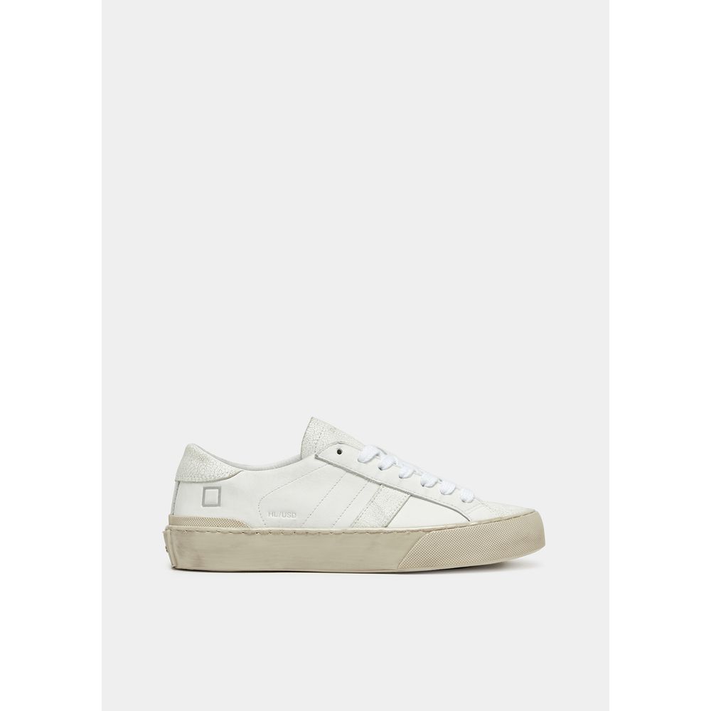 D.A.T.E White Leather Sneaker Premium Craftsmanship