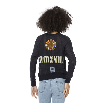 Mr&Mrs Italy Katoenen Sweatshirt Blauw Met Achteropdruk
