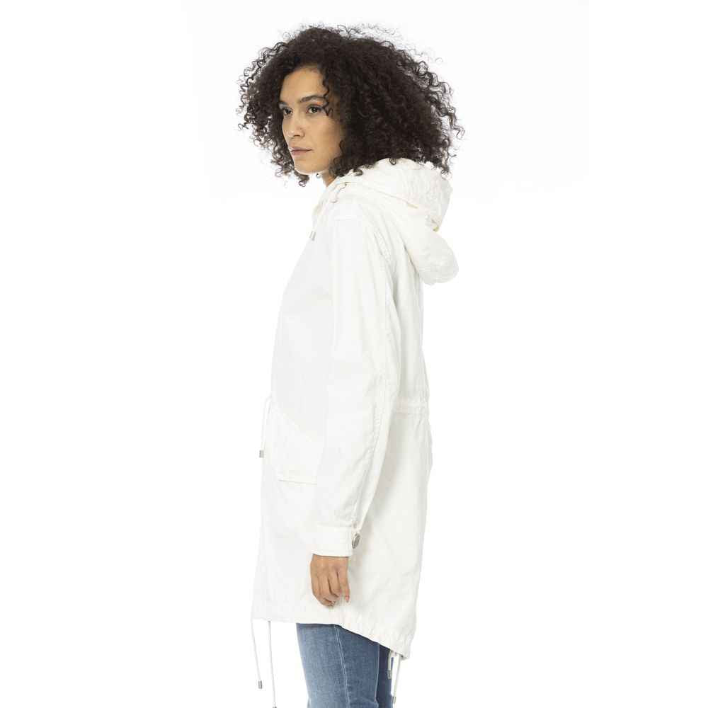 Mr&Mrs Italy White Cotton Jackets & Coat
