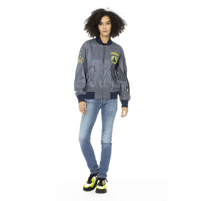 Mr&Mrs Italy Polyamide Jas Bomber Lichtblauw Aviator