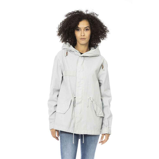Mr&Mrs Italy Silver Cotton Jackets & Coat