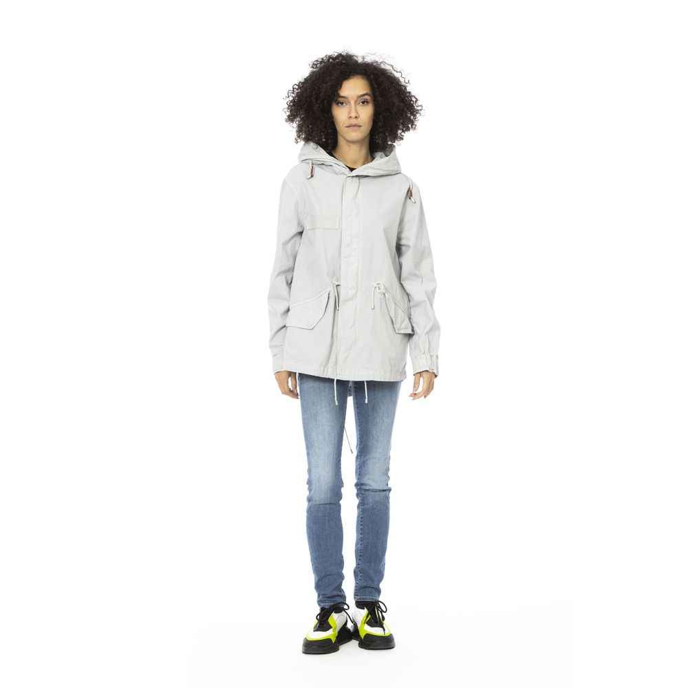 Mr&Mrs Italy Silver Cotton Jackets & Coat
