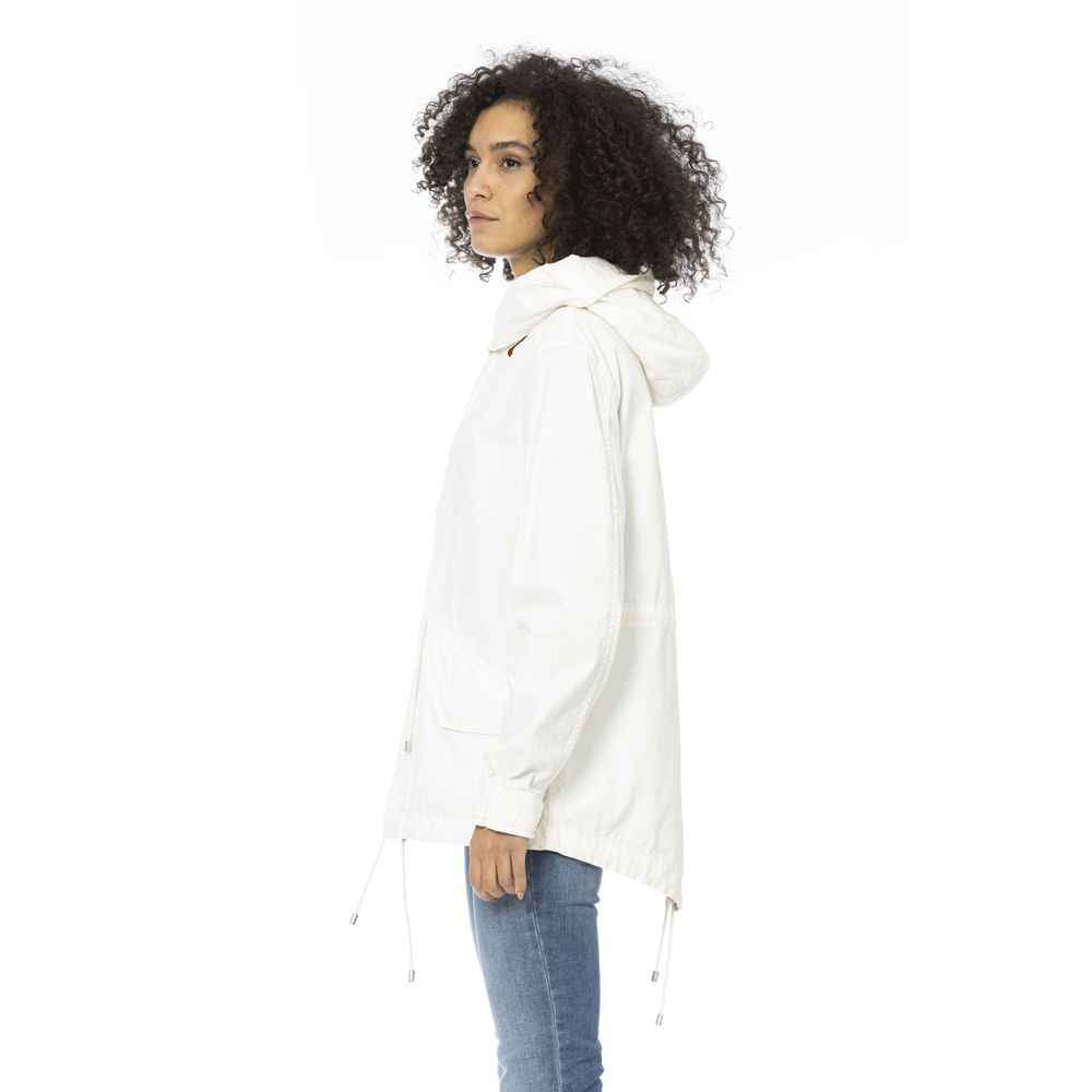 Mr&Mrs Italy White Cotton Jackets & Coat