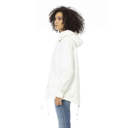 Mr&Mrs Italy White Cotton Jackets & Coat