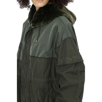 Mr&Mrs Italy Green Cotton Jackets & Coat