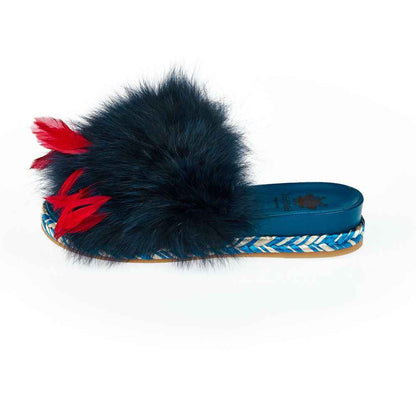 Mr&Mrs Italy Blue Textile Shoe