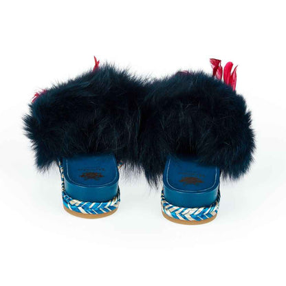 Mr&Mrs Italy Blue Textile Shoe