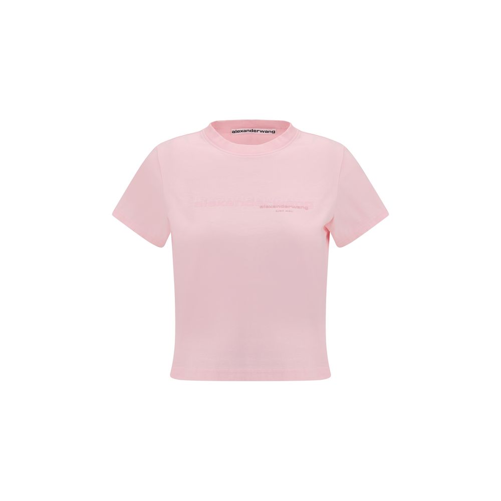 Alexander Wang Cropped Cotton T Shirt Slim Fit Essentials
