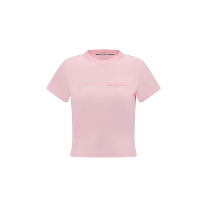 Alexander Wang Cropped Cotton T Shirt Slim Fit Essentials