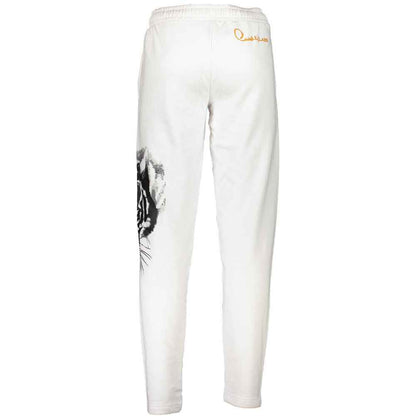 Cavalli Class White Cotton Pant