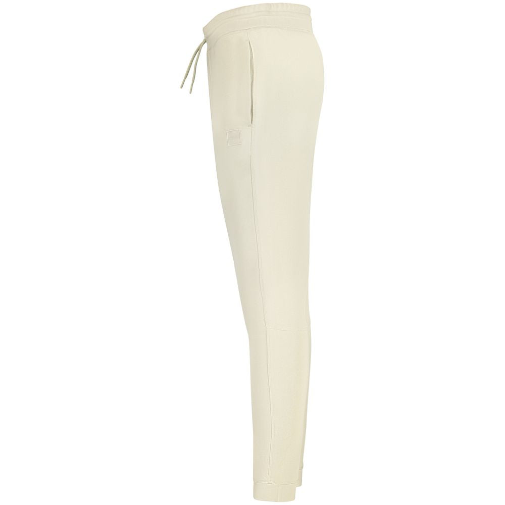 Hugo Boss Beige Katoenbroek Met Elastische Taille En Boord