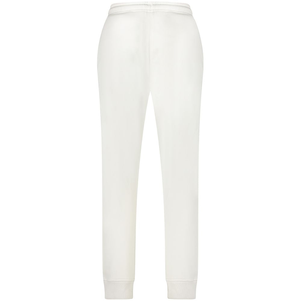 K-Way Witte Katoenen Broek Sportbroek Elastische Tailleband