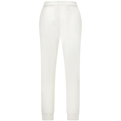 K-Way Witte Katoenen Broek Sportbroek Elastische Tailleband