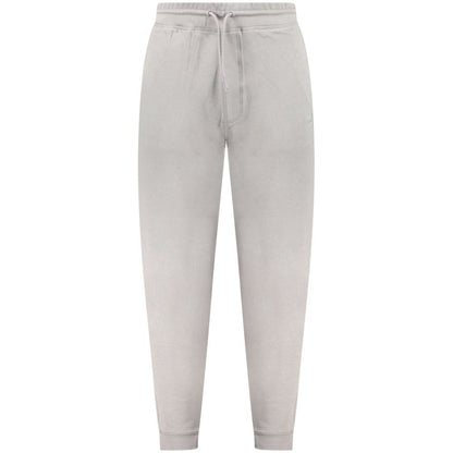 Hugo Boss Grijze Katoenen Broek Sportbroek Grijs Luxe