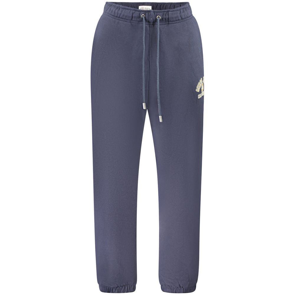 Guess Jeans Blauw Katoen Sportbroek Luxe Premium - Blauw