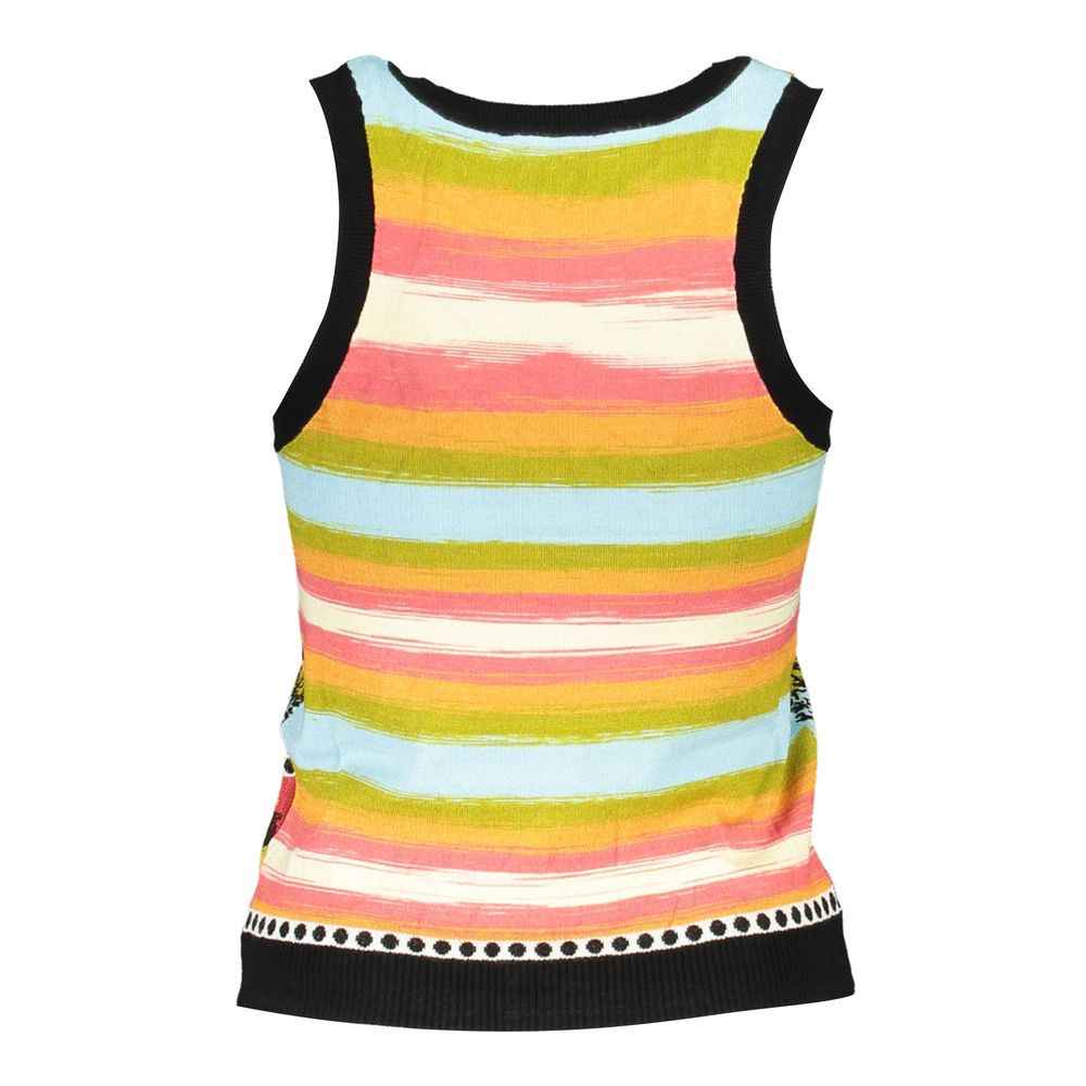 Desigual Black Cotton Tank Top