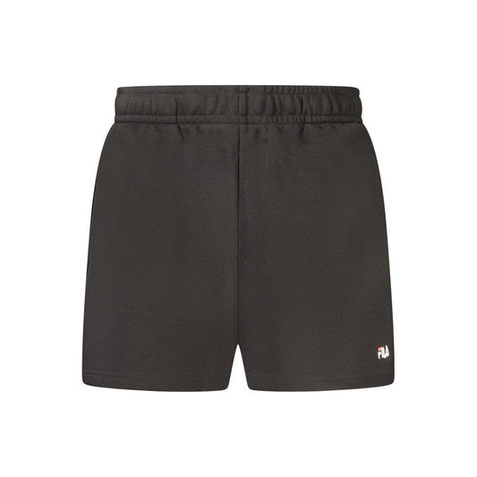 Fila Zwarte Katoenen Short Organisch Katoen Shorts Zwart