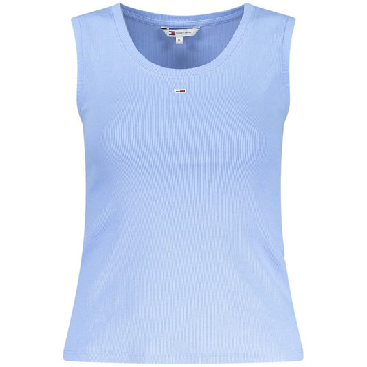 Tommy Hilfiger Blauw Katoenen Tanktop Met Borduur Logo