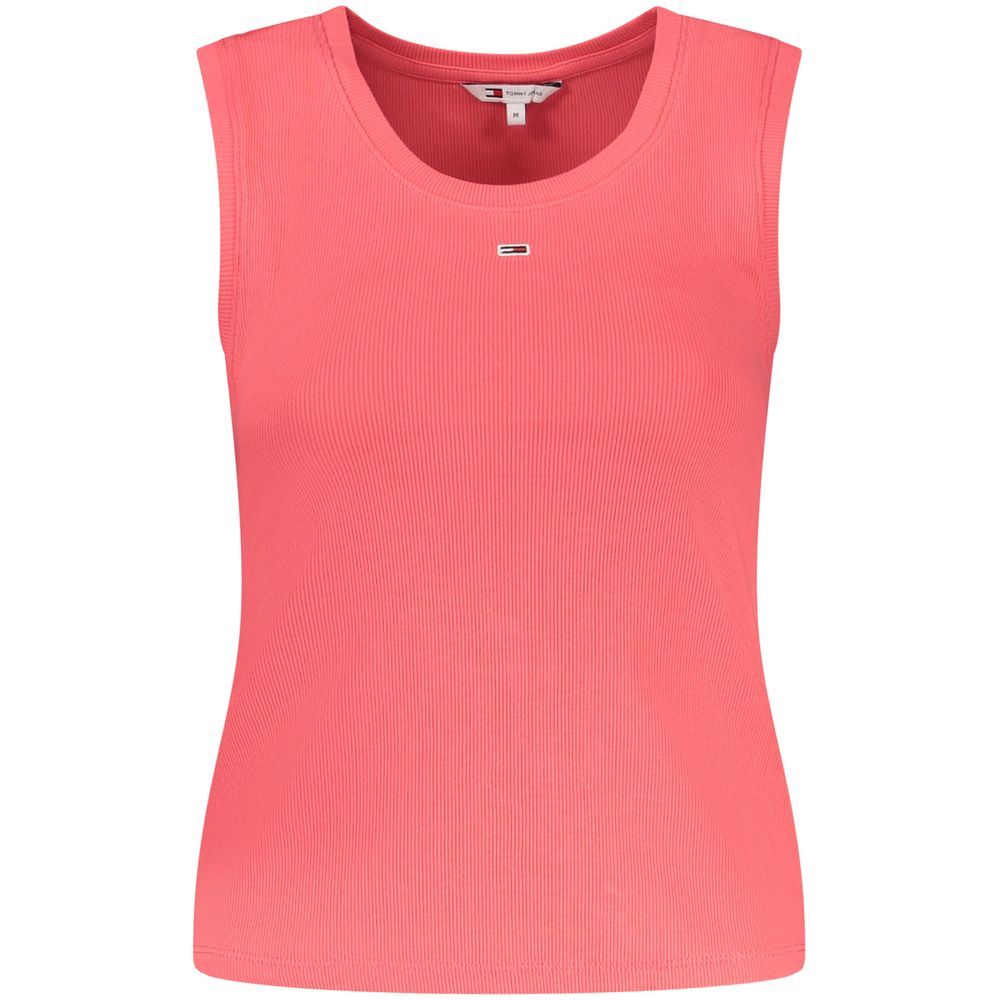 Tommy Hilfiger Katoenen Tanktop Roze Met Geborduurd Logo