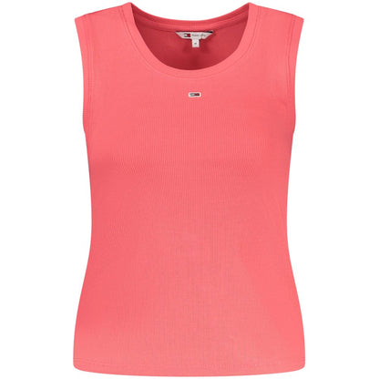 Tommy Hilfiger Katoenen Tanktop Roze Met Geborduurd Logo