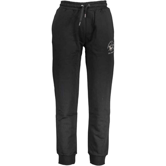 La Martina Black Cotton Pant