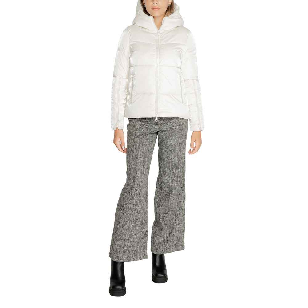 Cleré Cream Polyester Jackets & Coat