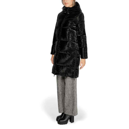 Cleré Black Polyester Jackets & Coat