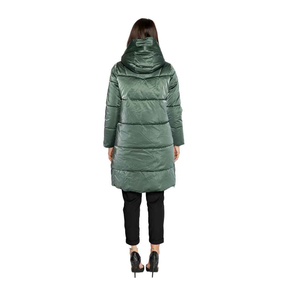 Cleré Green Polyester Jackets & Coat