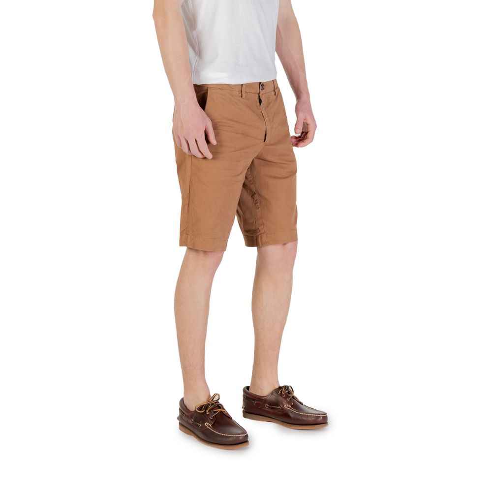 Borghese Beige Cotton Bermuda