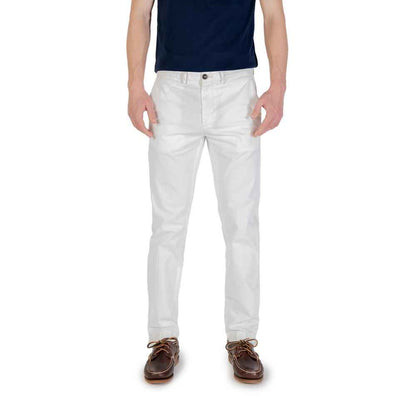 Borghese White Cotton Skinny Pant