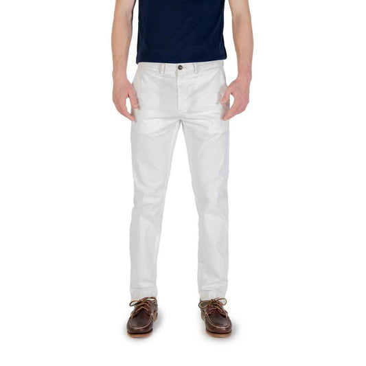 Borghese White Cotton Skinny Pant