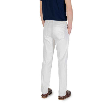 Borghese White Cotton Skinny Pant