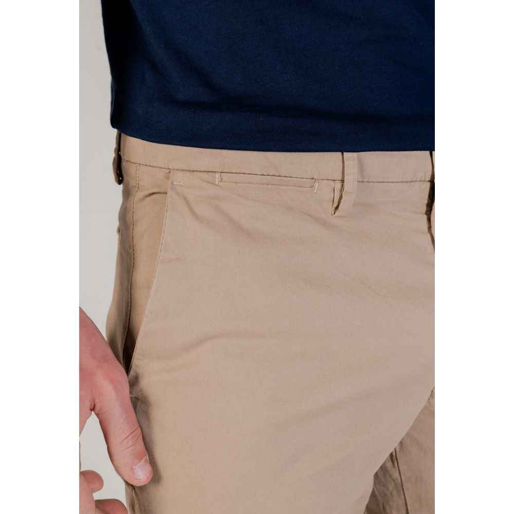 Borghese Beige Cotton Skinny Pant