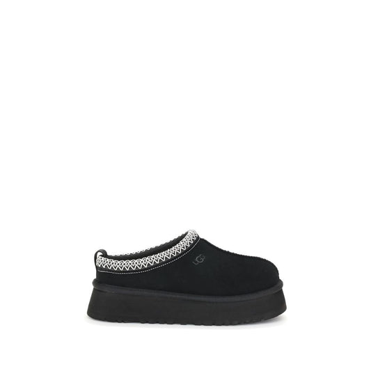 UGG Tazz II Mules Suede Beige Platform Luxe Comfort