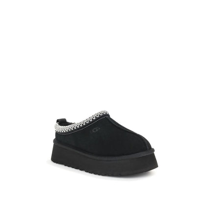 UGG Tazz II Mules Suede Beige Platform Luxe Comfort