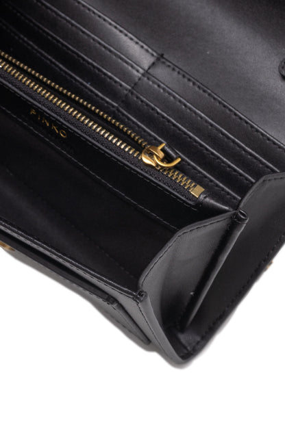 PINKO Mini Love Bag Silk Touch Leather One Simply Zwart