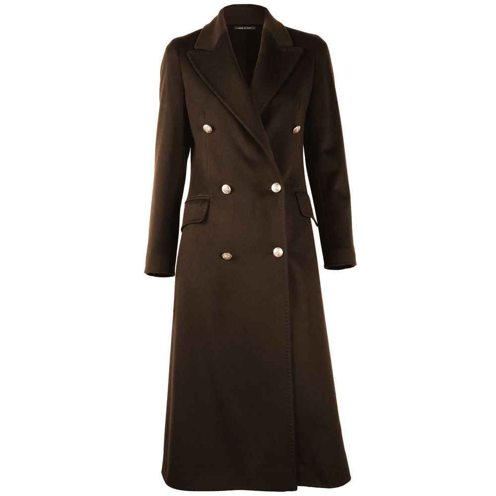Made in Italy Brown Wool Coat