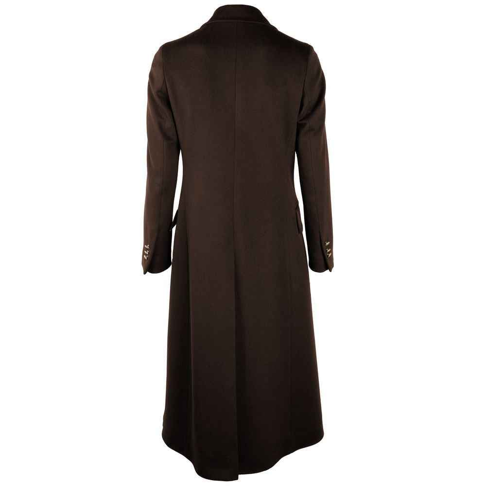 Made in Italy Brown Wool Coat