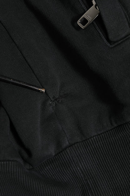 Dolce & Gabbana Full Zip Hoodie 100% Katoen - Zwart