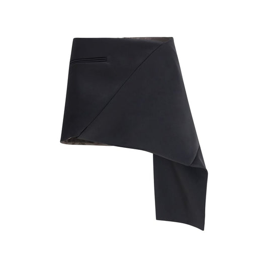 Courrèges Satijn Minirok Luxe Elegante Contemporaine