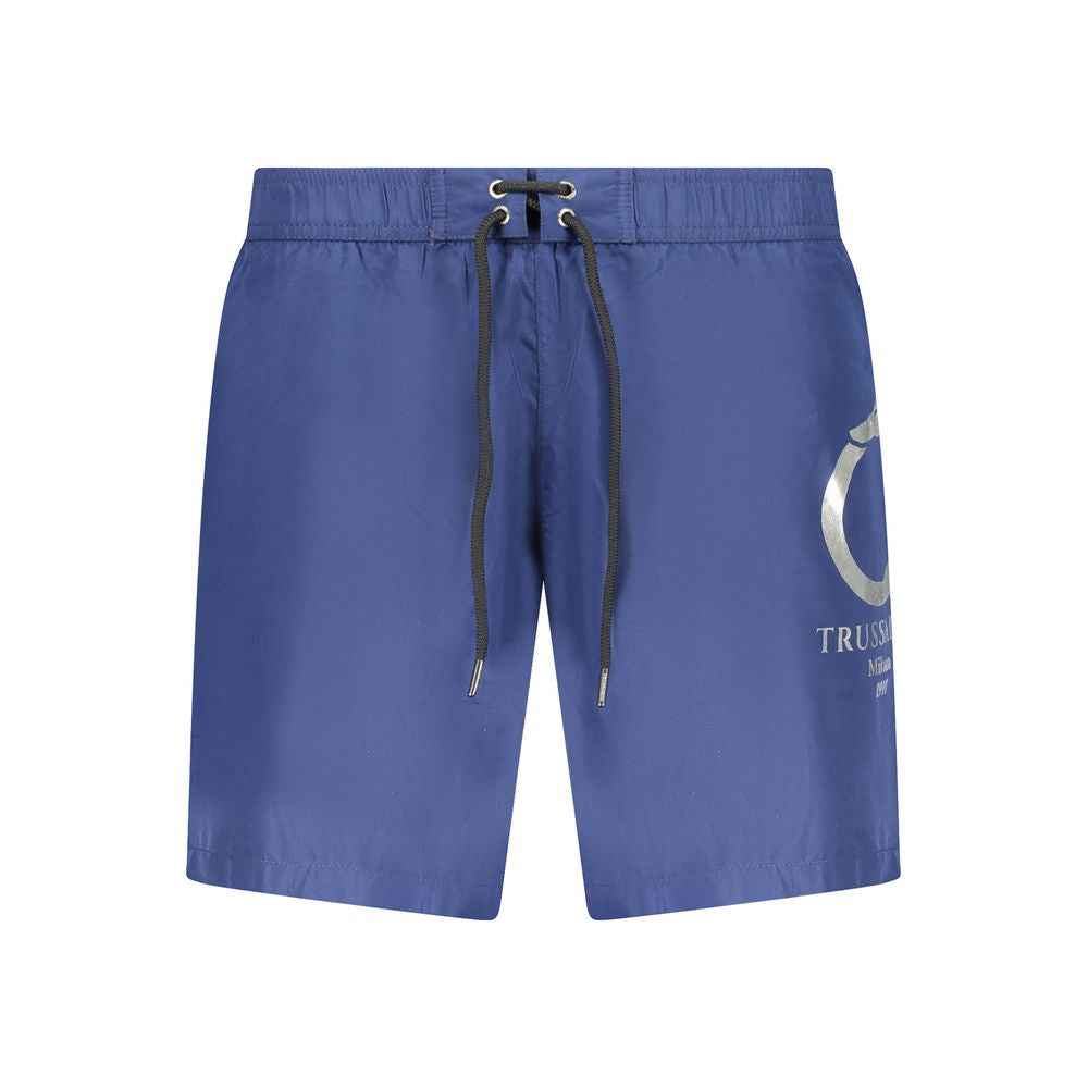 Trussardi Blue Polyester Swimwear