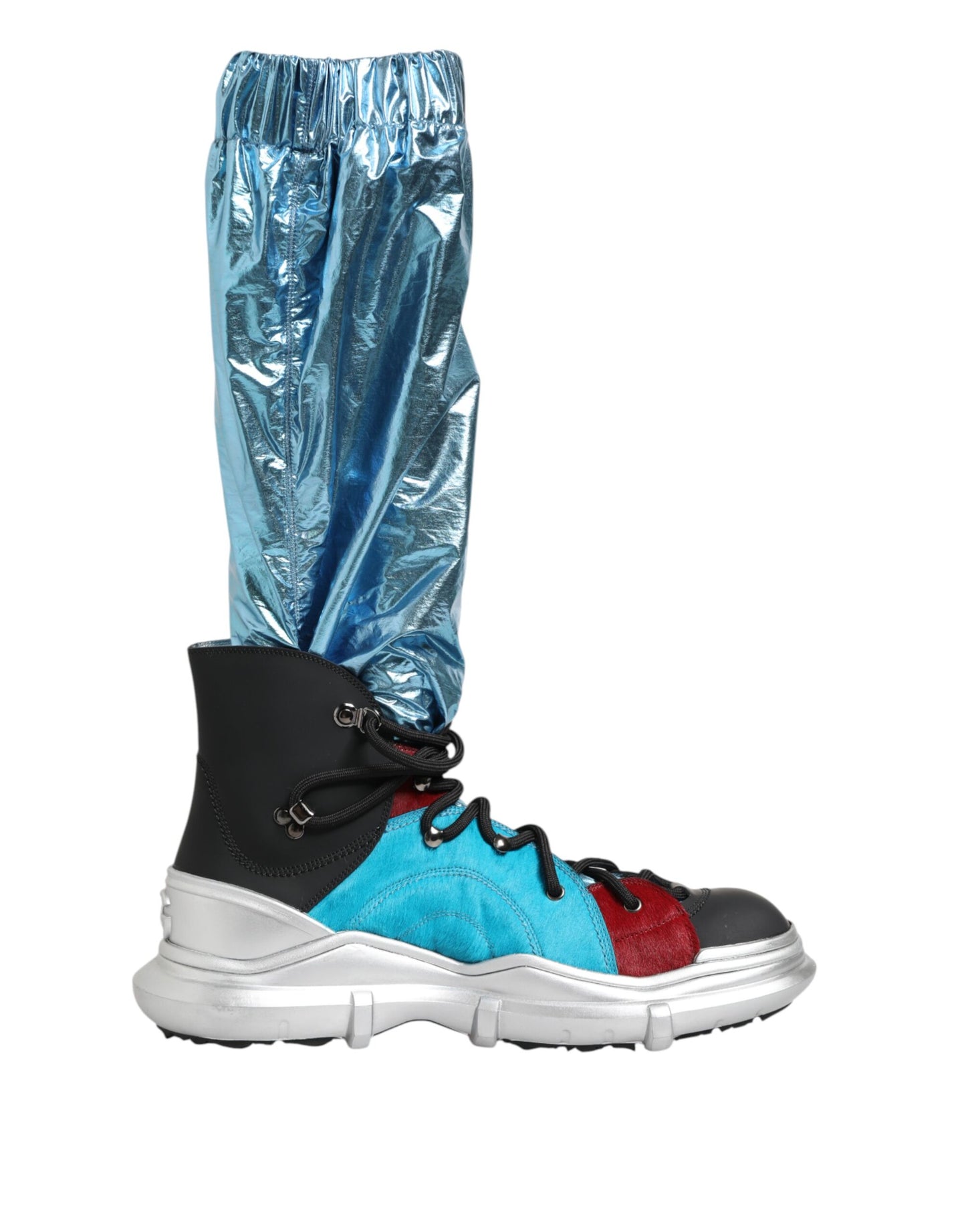 Dolce Gabbana Laarzen Over De Knie Blauw Lace Up Luxe