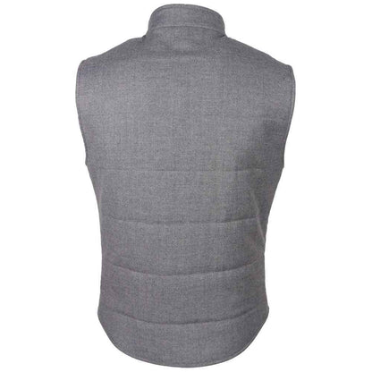 Made in Italy Gray Wool Sleveless Jacket