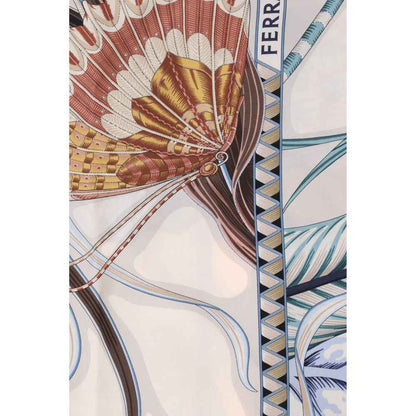 Ferragamo Giada Print Silk Scarf