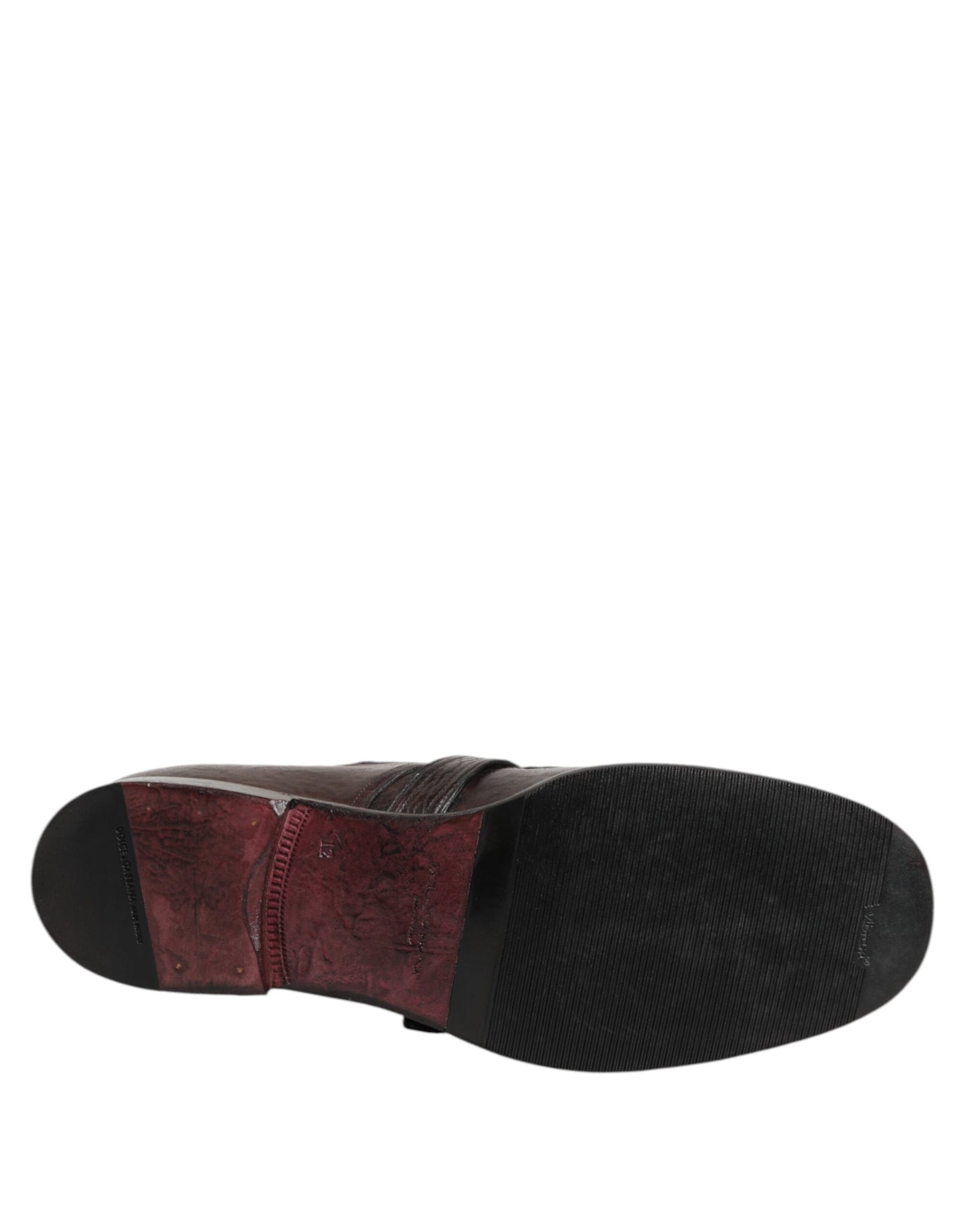 Dolce & Gabbana Monk Strap Derby Bruin Leer Schoenen