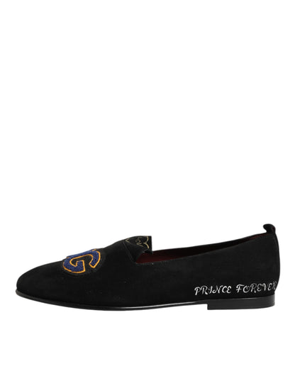 Dolce & Gabbana DG Love Leren Slip On Loafers – Zwart
