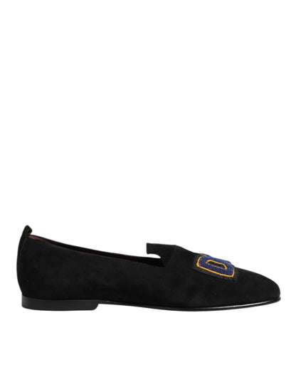 Dolce & Gabbana DG Love Leren Slip On Loafers – Zwart