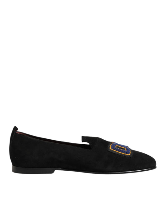 Dolce & Gabbana DG Love Leren Slip On Loafers – Zwart