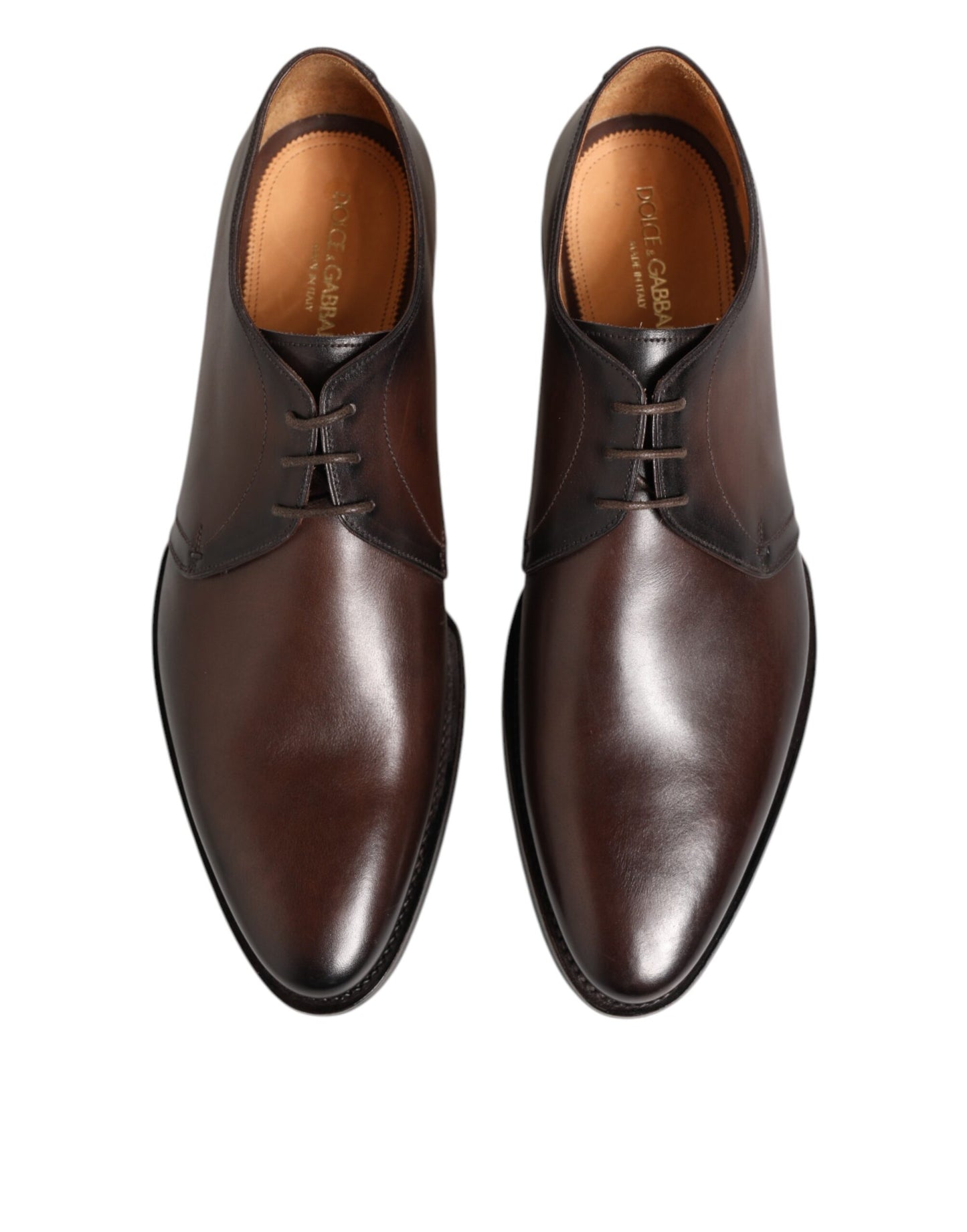 Derby Schoenen Dolce & Gabbana Bruin Leren Elegante Luxe